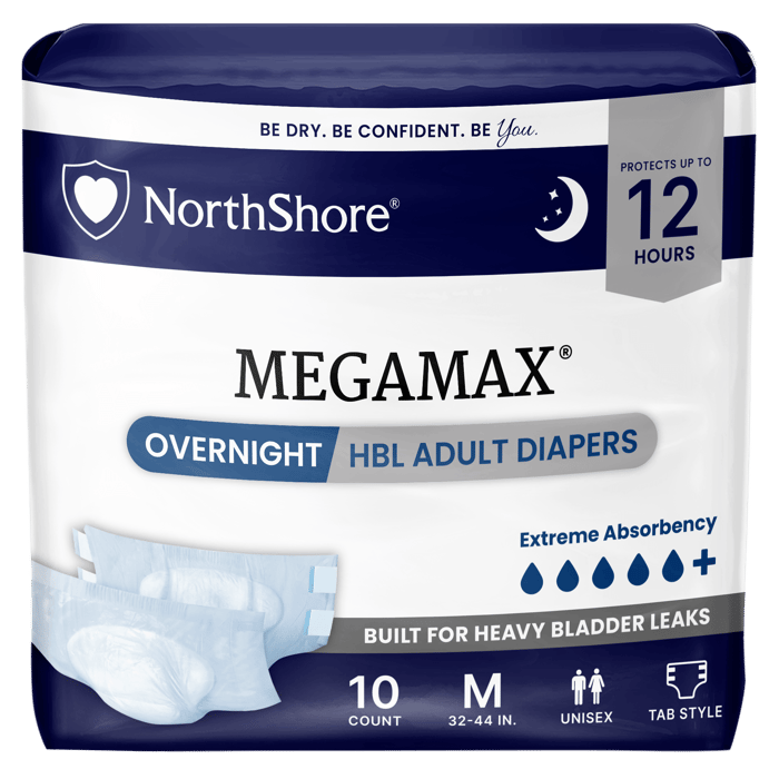 A pack of NorthShore MegaMax tab-style briefs in white